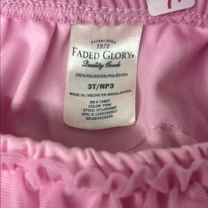 Faded Glory Light Pink Ruffled Skirt